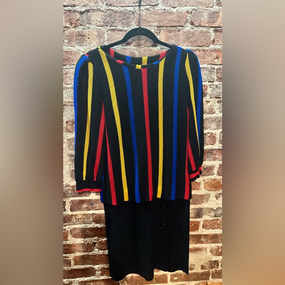 Knitted multicolor dress
